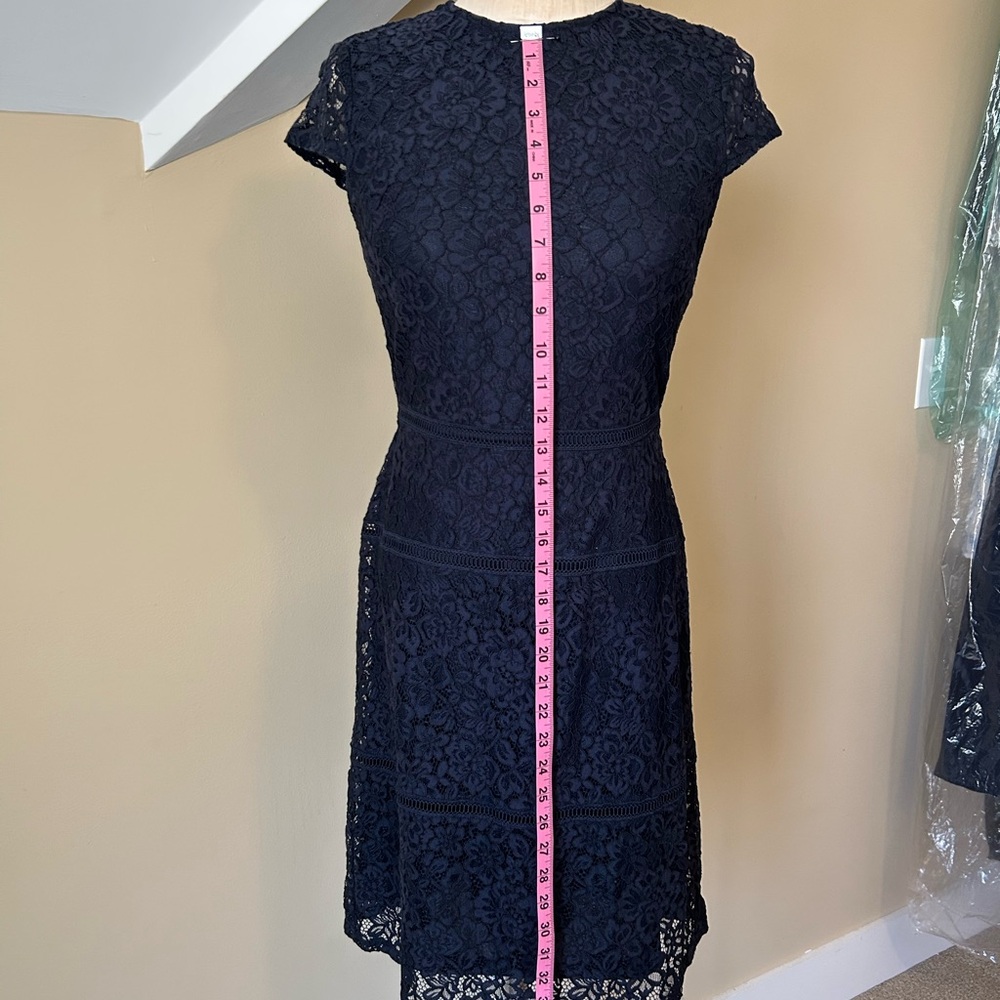 Navy blue lace dress